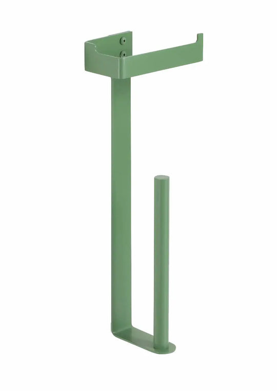 Slim toilet paper holder with spare. Toilet roll holder. Colored bath accessories. MT