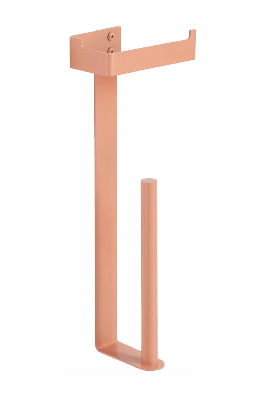 Slim toilet paper holder with spare. Toilet roll holder. Colored bath accessories. MT