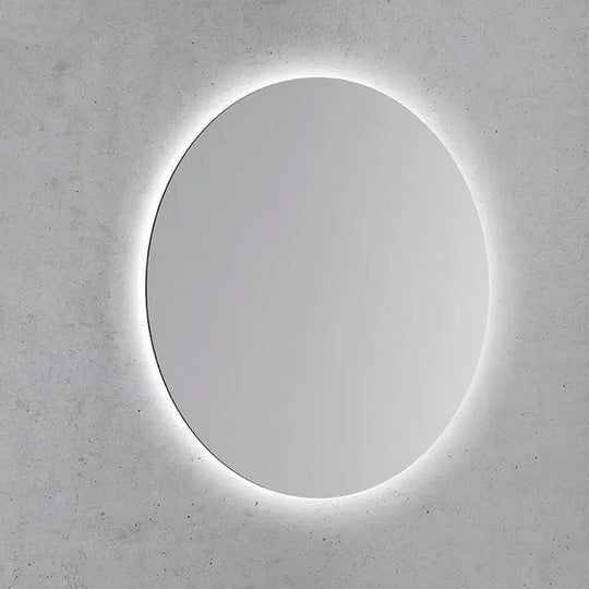Aura Round frameless LED bathroom mirror. Backlit LED mirror. Touchless switch. Secret Bath