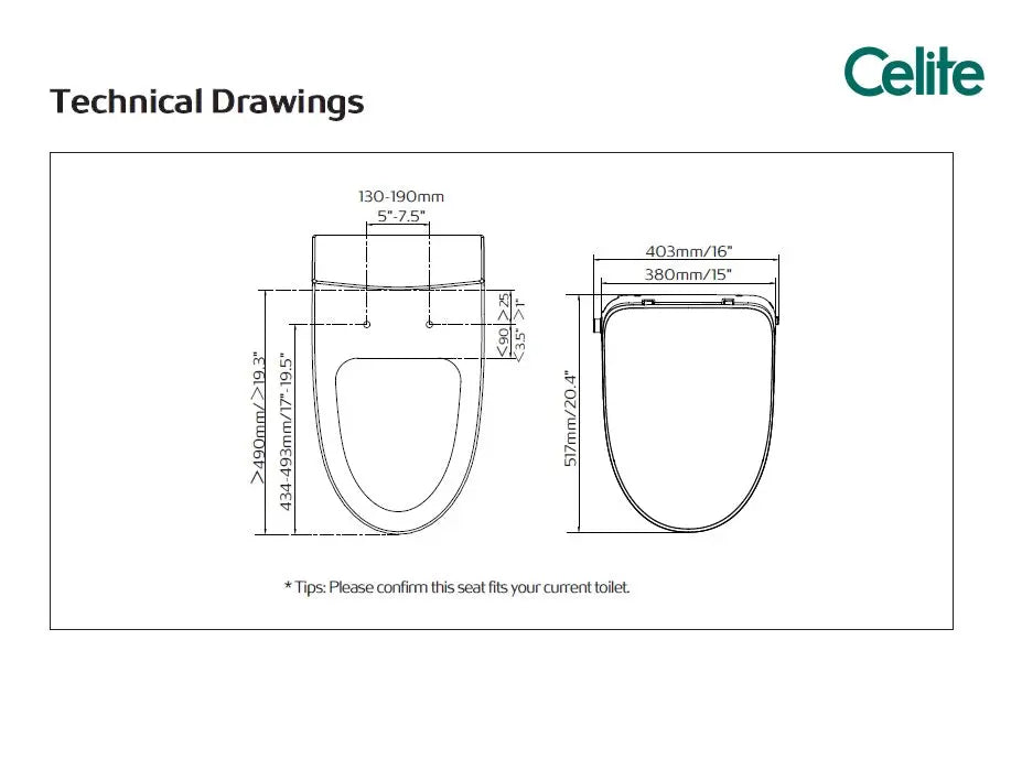Ikon Plus Smart Elongate Toilet seat secretbathstore