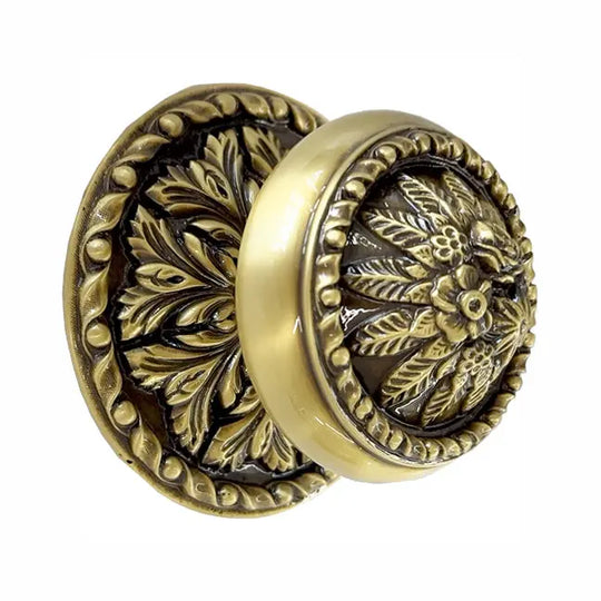 Paris Center door fixed knob 5.6 in . Classica collection. Brass door Knob Luxury door knobs. Secret Bath Plus