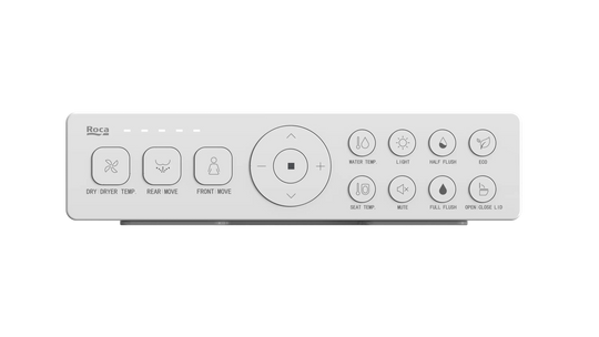 Roca Omi Wall Hung Smart Toilet, White Vitreous China/White Roca