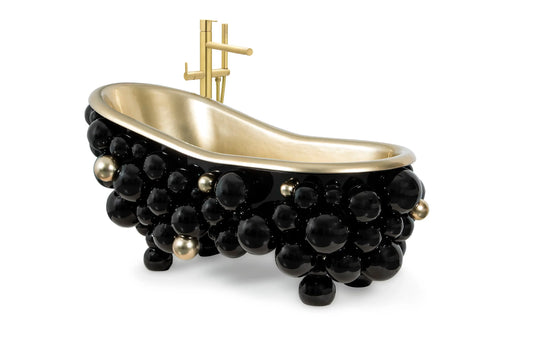 Newton Black Gold Luxury freestanding bathtub MV