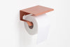 Slim toilet paper holder with lid. Toilet roll holder. Color bath accessories MT