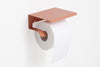 Slim toilet paper holder with lid. Toilet roll holder. Color bath accessories