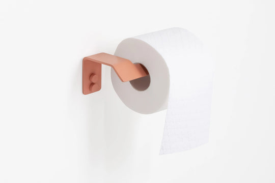 Slim toilet paper holder. Toilet roll holder made of stainless steel. Made in Spain. MT