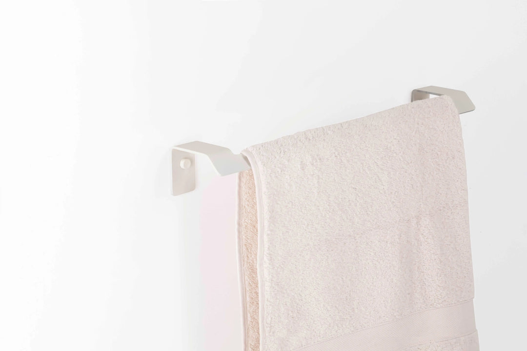 Slim towel bar. Bathroom towel rail, towel rack. Color bath accessories