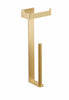 Yass toilet paper holder with spare. Brushed gold toilet paper holder, toilet roll holder