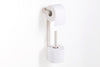 Slim toilet paper holder with spare. Toilet roll holder. Colored bath accessories.