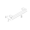 Tomo modern design brushed bronze towel bar holder. secretbathstore
