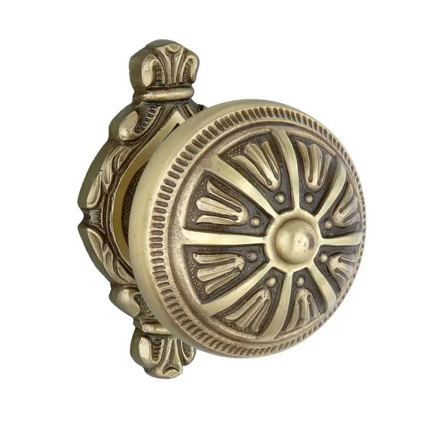 Balmoral Center door fixed knob 3.6 in . Classica collection. Brass door Knob.Luxury door knobs.