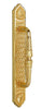 Ronan Luxury Pull handle on plate 16". Classica collection. Brass door pulls. Luxury pull handles.