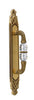 Amberes Door Pull handle on plate 16" with Swarovski crystals . Classica collection. Brass door pulls. Luxury pull handles.