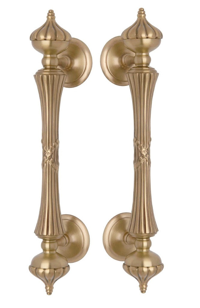 Normandy Door pull handles set 15.3". Classica collection. Luxury glass door pull handles set Secret Bath Plus