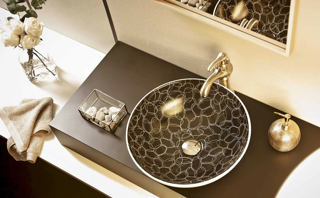 Bulla bathroom vessel sink designed by Maria Centeno