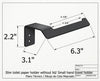 Slim toilet paper holder. Toilet roll holder made of stainless steel.