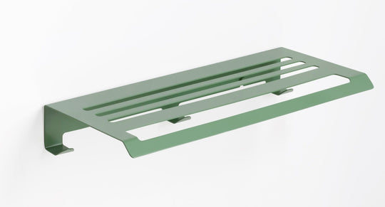 Slim towel shelf towel shelf with hooks. Hotel style towel rack MT