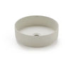 Carnac Crude porcelain round vessel sink. Modern bathroom bowl sink. Bathco