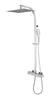 Cubic thermostatic shower column. Shower system set MZ