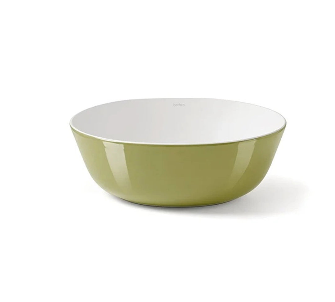 Green Bowl bathroom sink