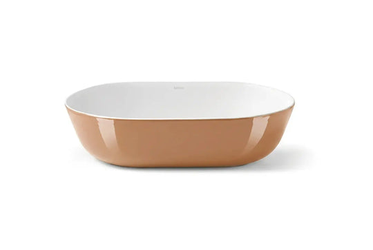 Davos Porcelain Oval sink | Contemporary Top counter bathroom sink