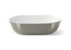 Medium Gray Oval bathroom vessel sink