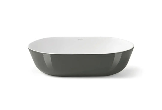 Graphite Black Oval bathroom vessel sink