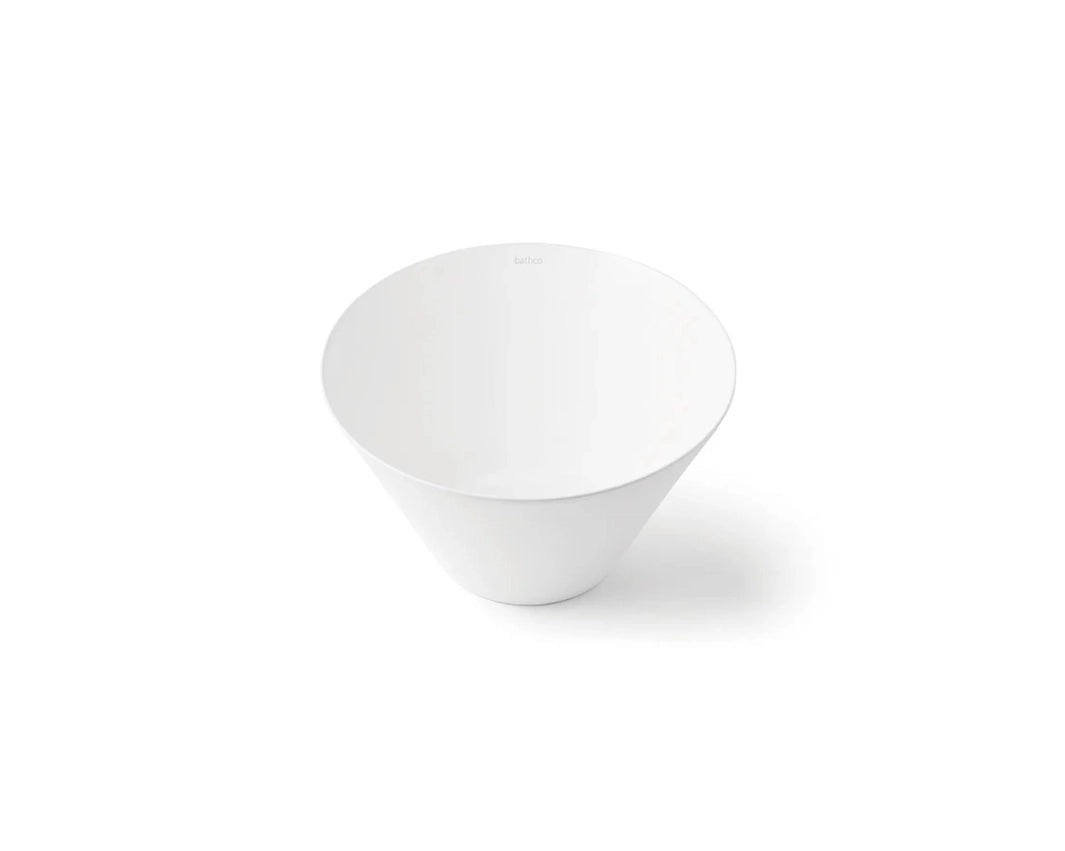 Matte white aboe counter sink