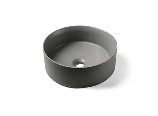 Plumb Gray round bathroom sink