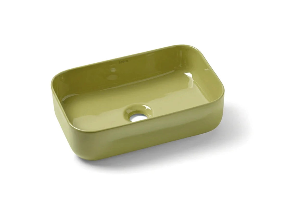 Modern Rectangular Porcelain Vessel Sink | Multi-Color Bathroom Basin