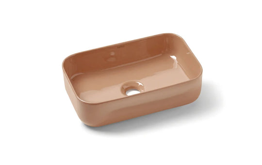 Modern Rectangular Porcelain Vessel Sink | Multi-Color Bathroom Basin