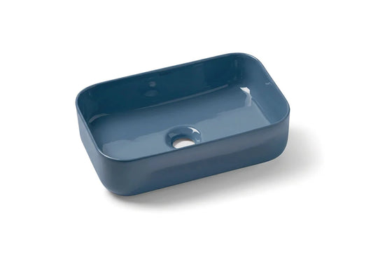 Modern Rectangular Porcelain Vessel Sink | Multi-Color Bathroom Basin