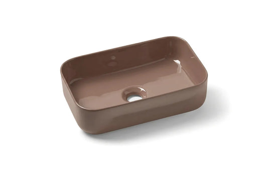 Modern Rectangular Porcelain Vessel Sink | Multi-Color Bathroom Basin