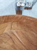 Bangalore bathroom vessel sink. Natural Acacia wood