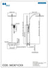 Ara thermostatic shower column. Shower system set MZ