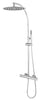 Minima polished chrome thermostatic shower column. Modern design MZ