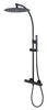 Minima matte black thermostatic shower column. Modern design MZ