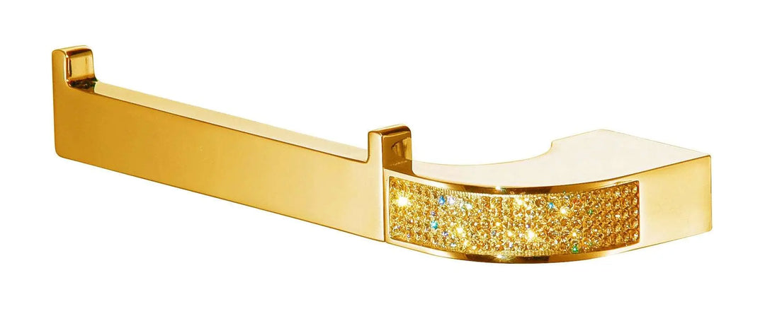 Cecilia toilet paper holder with Swarovski crystals secretbathstore