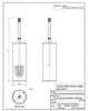 Cecilia free standing toilet brush holder with Swarovski crystals