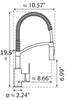 Felis semi-Pro Pull down kitchen faucet. German kitchen faucets. Wasserwerk