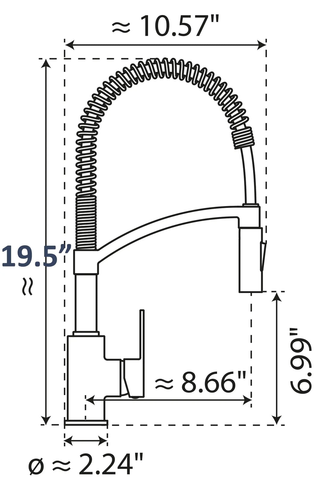 Felis semi-Pro Pull down kitchen faucet. German kitchen faucets. Wasserwerk
