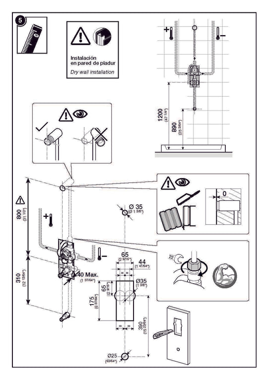 ARMANI/Roca thermostatic shower column. Armani shower system