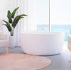 Kallis Bathtub, Luxury bathtub , Solid Surface bathtub ,Matte white bathtub ,Round bathtub, free standing bathtub
