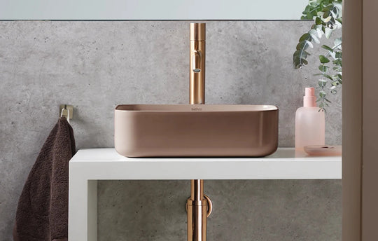 Modern Rectangular Porcelain Vessel Sink | Multi-Color Bathroom Basin