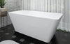 Angel acrylic free standing bathtub. Square tub. Modern bathtub Secret Bath