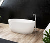 Auri White Solid Surface Bathtub. Luxury bathtub