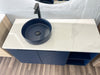 Axax navy blue wall mounted bathroom vanity 46". Wall mounted vanities.