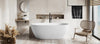 Helle White Solid Surface Bathtub. Luxury bathtub