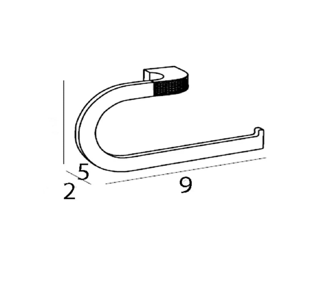 Cecilia towel ring holder with Swarovski crystals Secret Bath