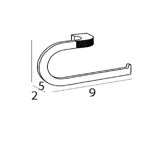 Cecilia towel ring holder with Swarovski crystals Secret Bath